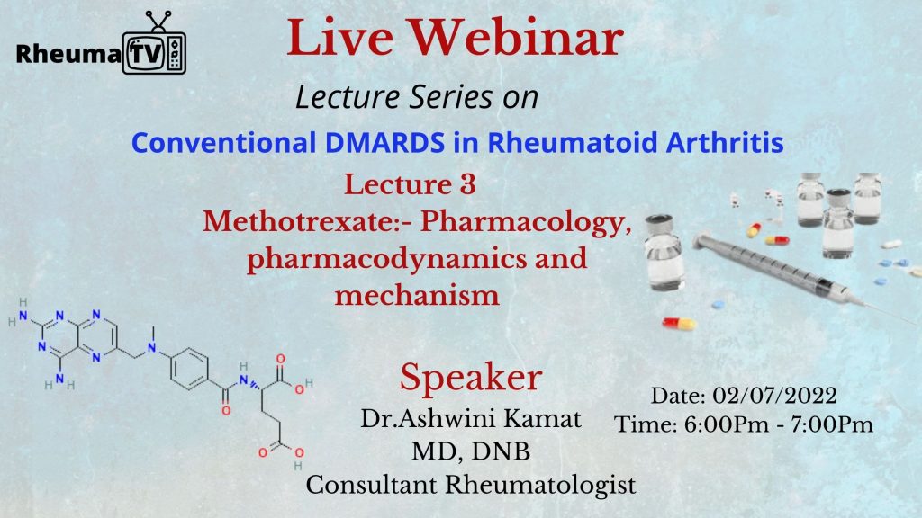 Lecture 3 Methotrexate:- Pharmacology, pharmacodynamics and mechanism