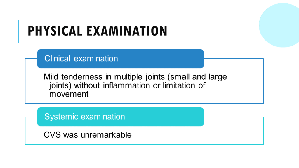 Physical examination
