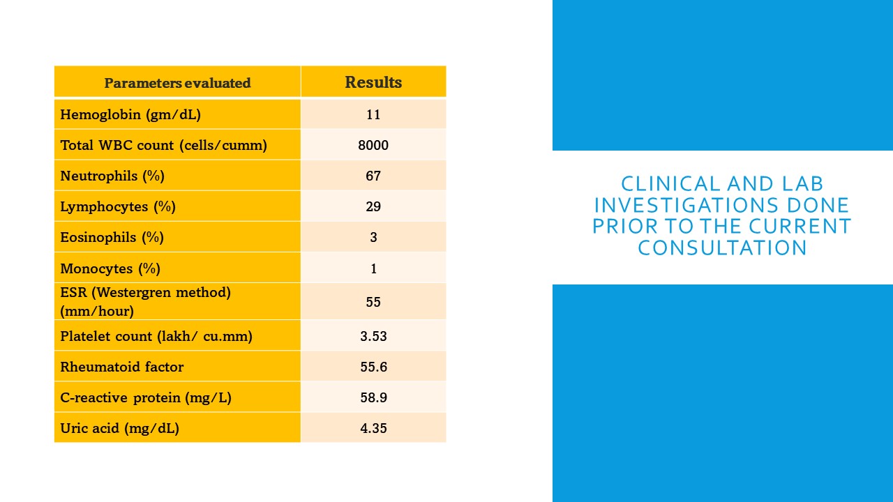 clinical and lab investigations 