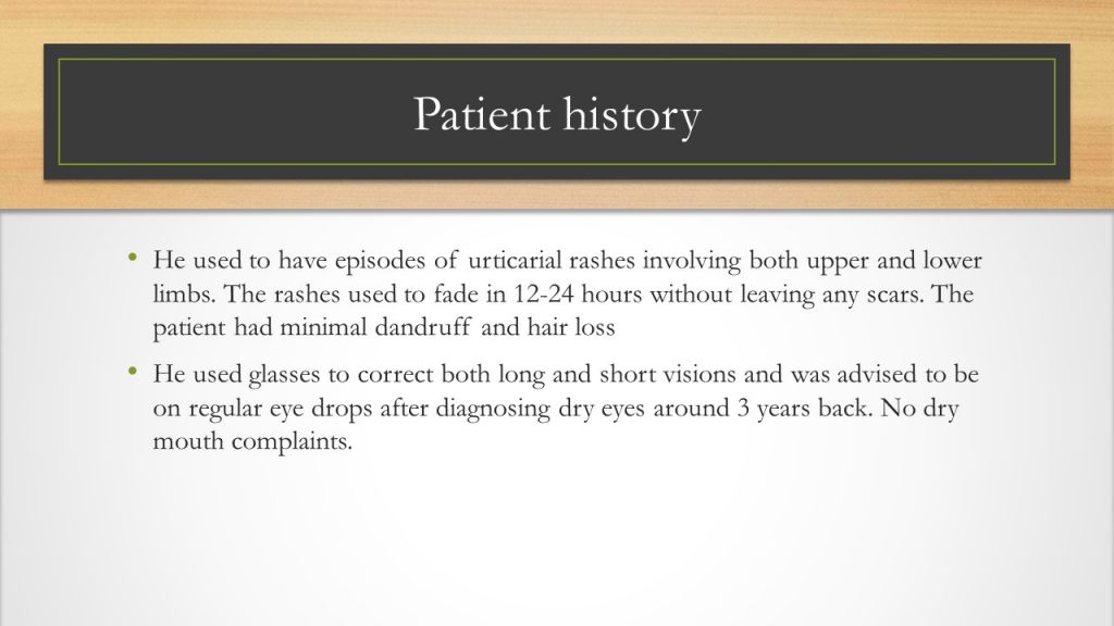 Patient history