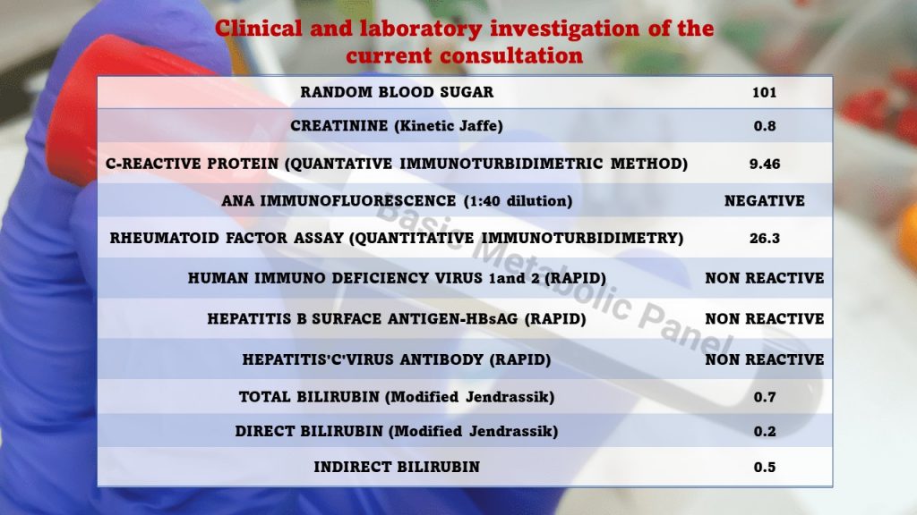 Clinical and laboratory investigation 