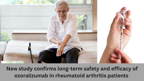 New study confirms long-term safety and efficacy of ozoralizumab in rheumatoid arthritis patients