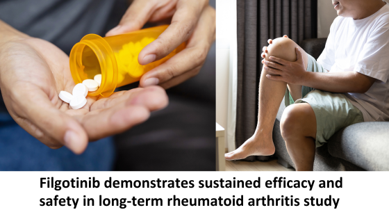 Filgotinib demonstrates sustained efficacy and safety in long-term rheumatoid arthritis study