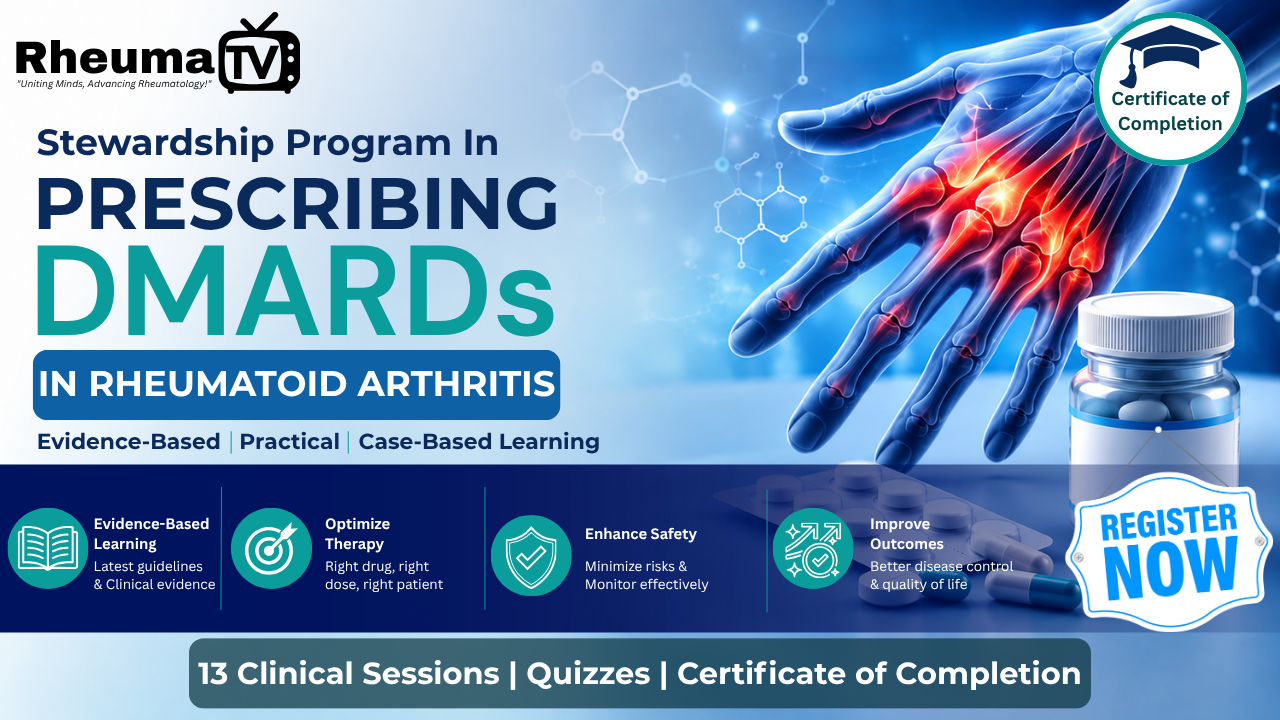 Stewardship Program in Prescribing DMARDs in Rheumatoid Arthritis